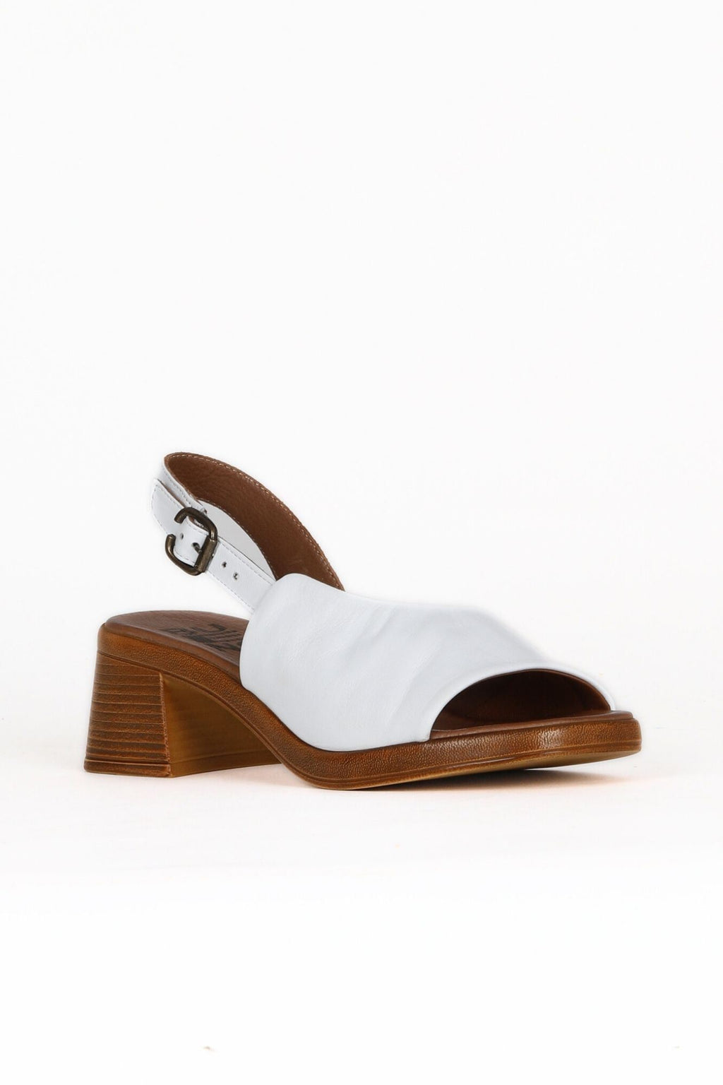 Bueno Women's Leather Heeled Sandal