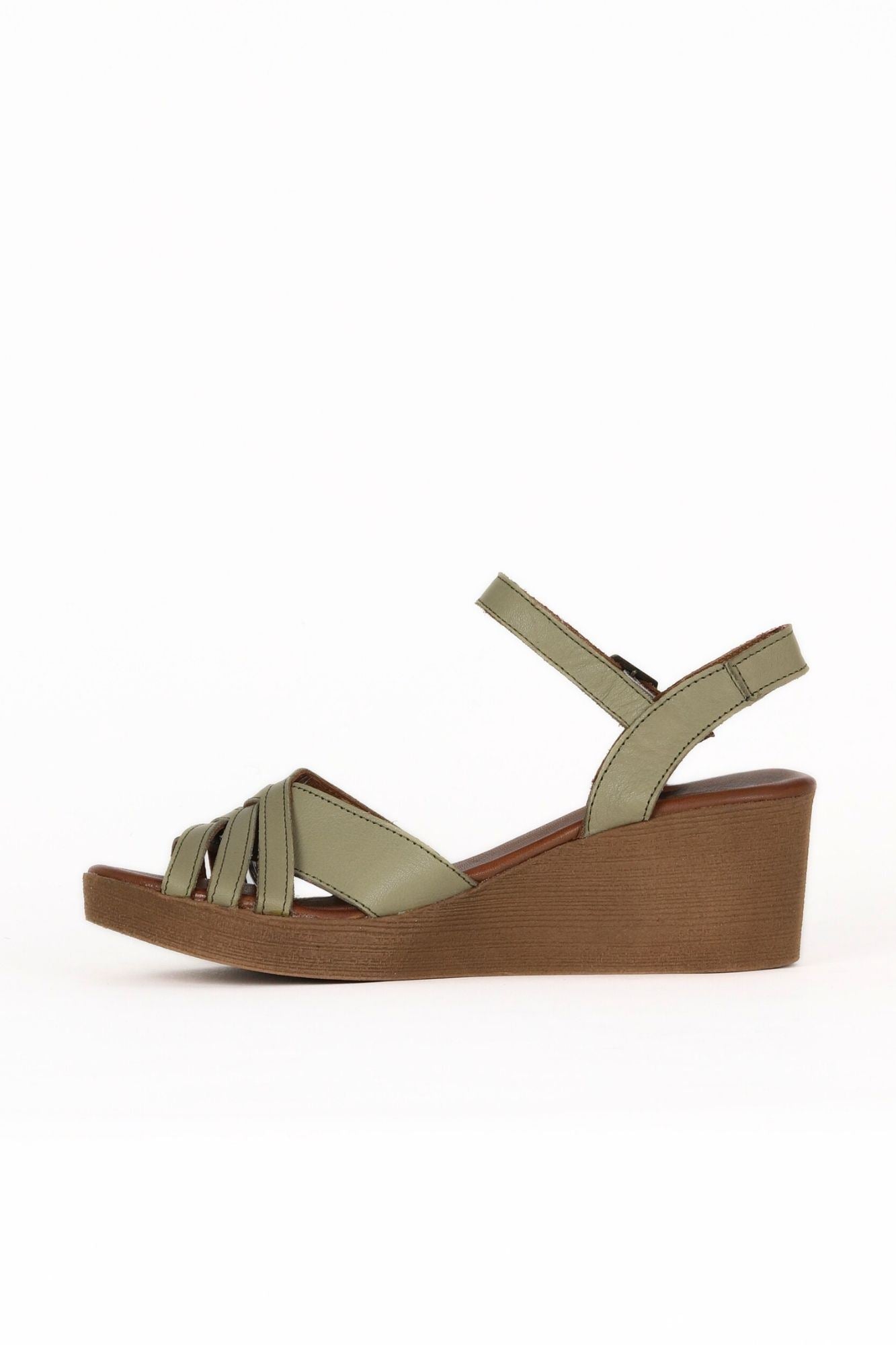 Bueno Women's Leather Wedge Sandal