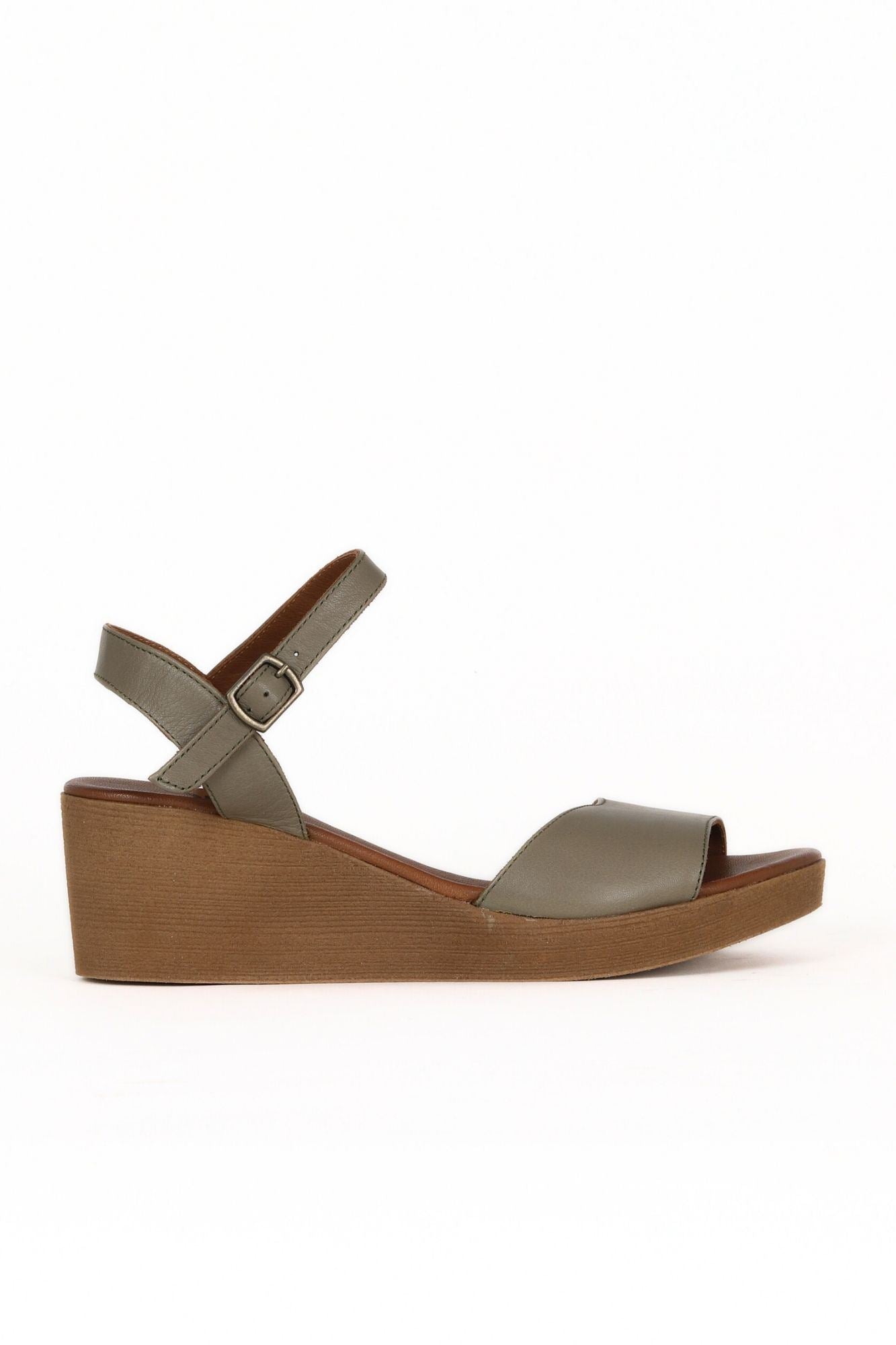 Bueno Women's Leather Wedge Sandal