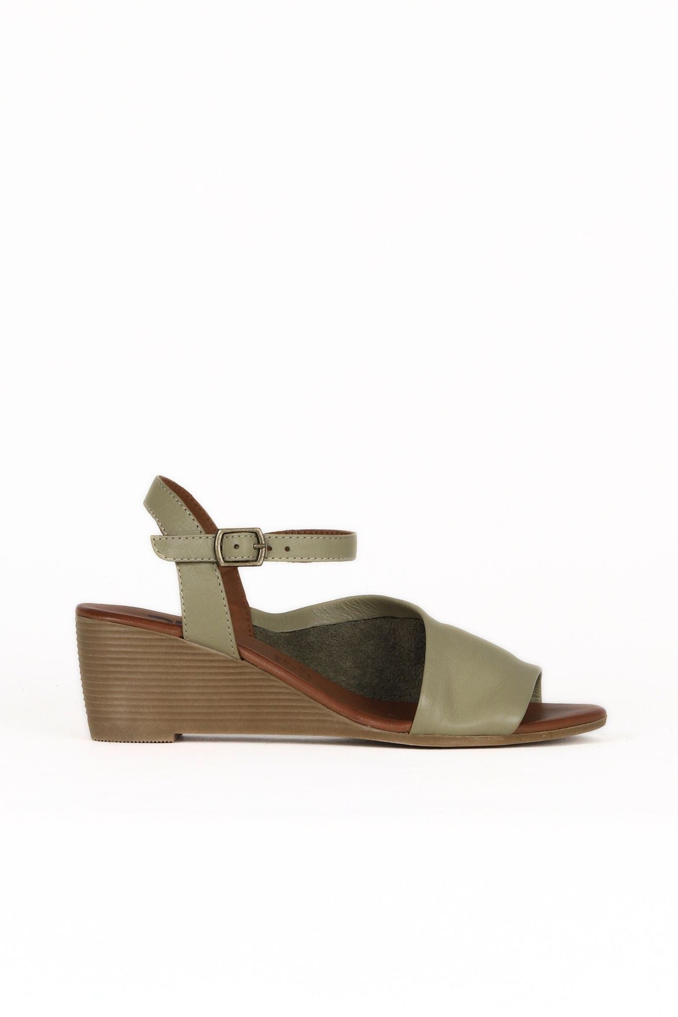 Bueno Women's Leather Wedge Sandal