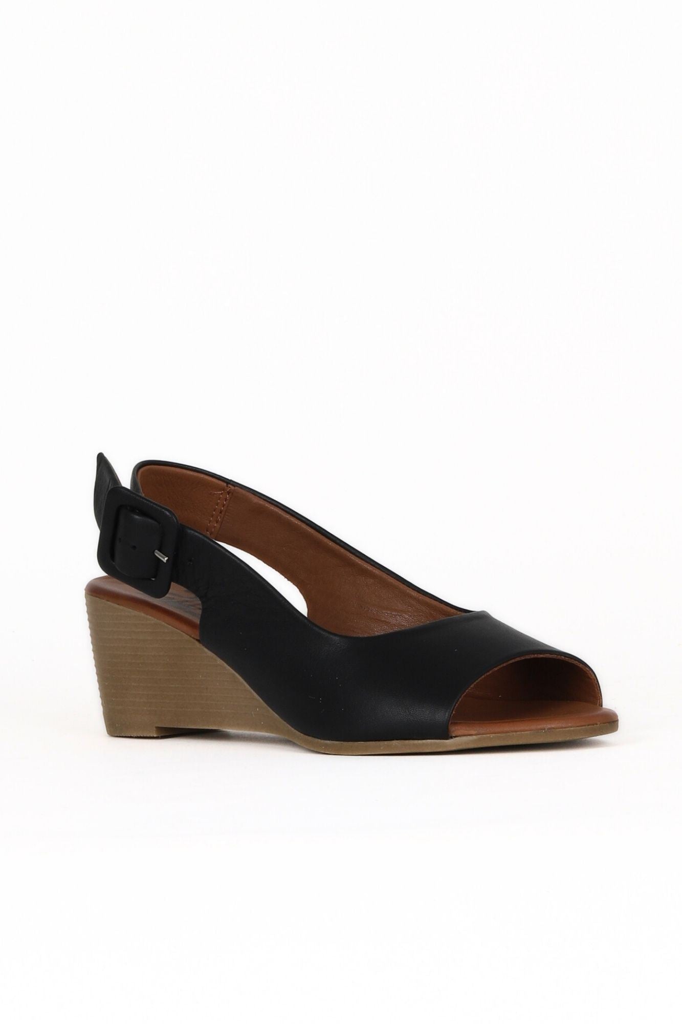 Bueno Women's Leather Wedge Sandal