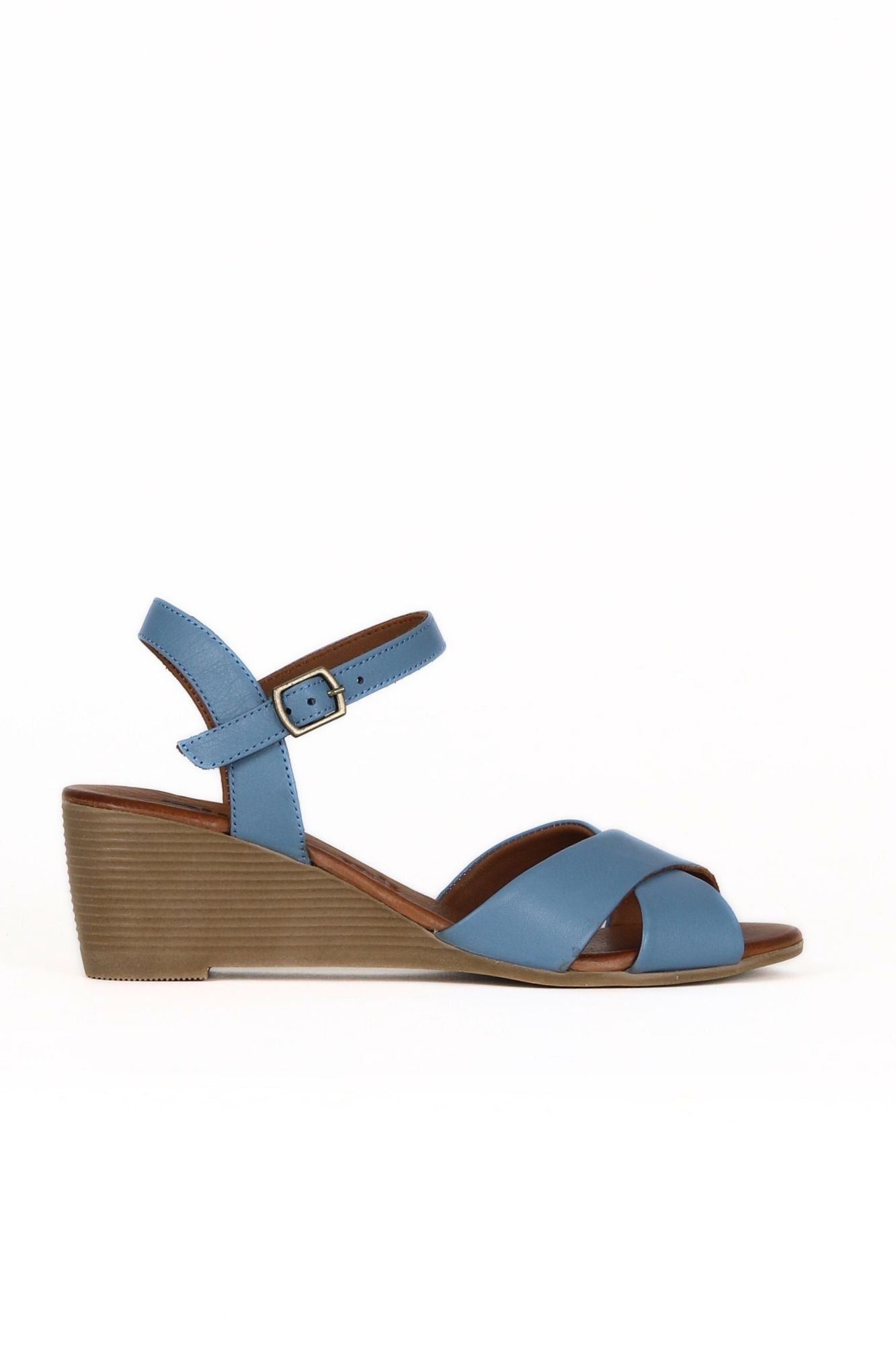 Bueno Women's Leather Wedge Sandal