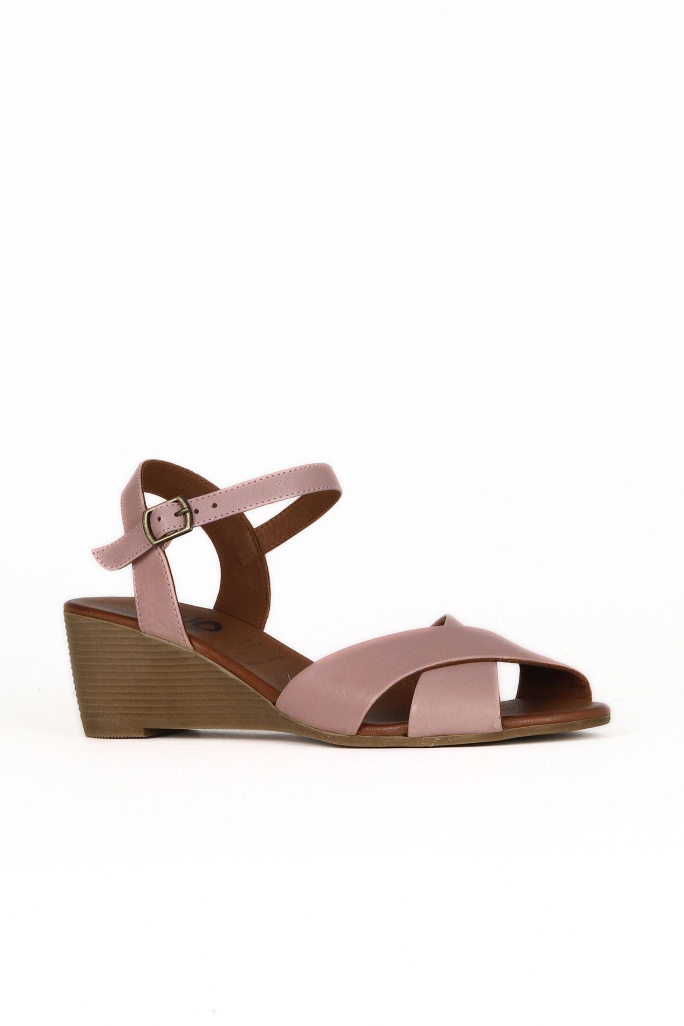 Bueno Women's Leather Wedge Sandal