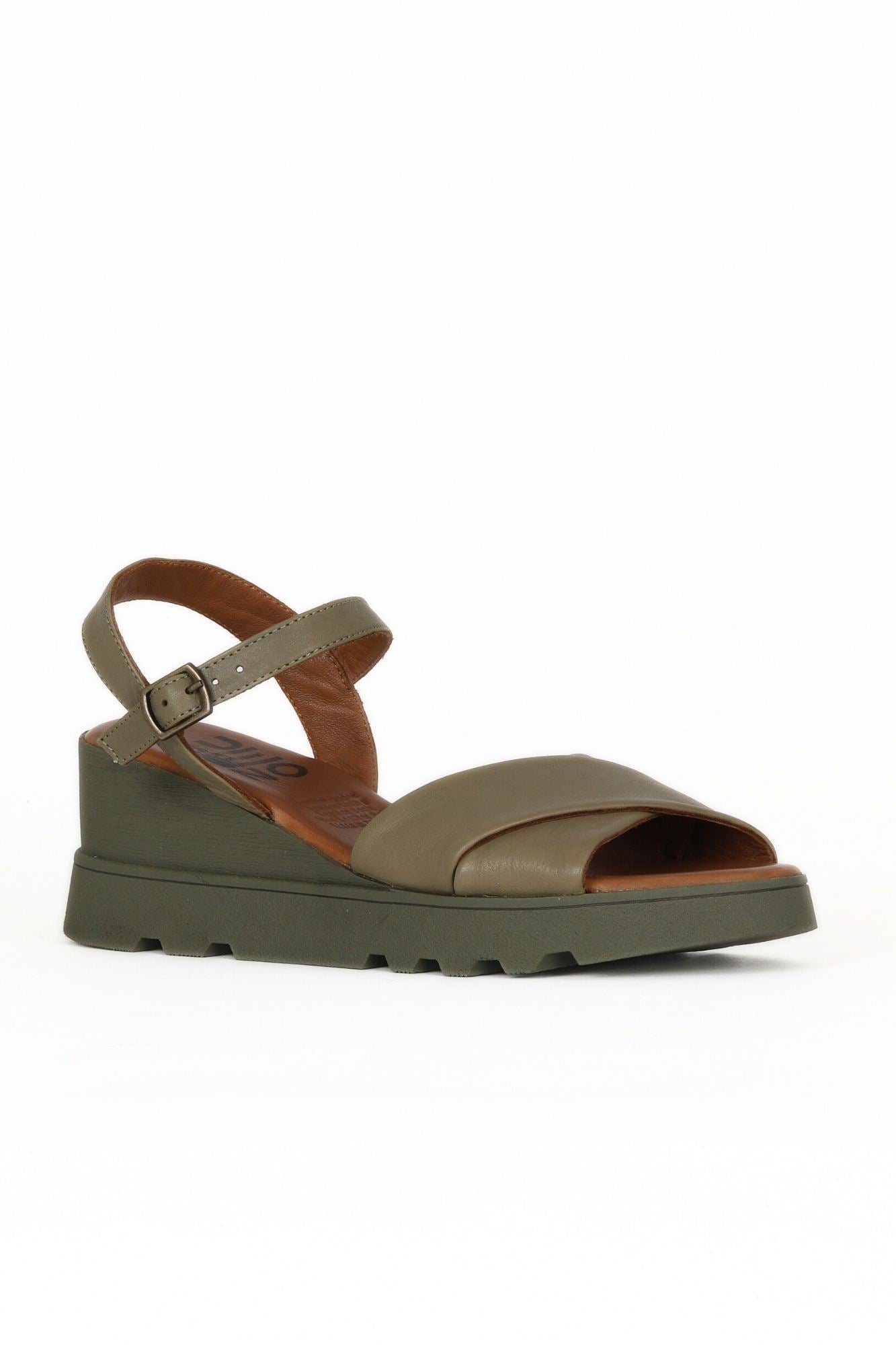 Bueno Women's Leather Wedge Sandal