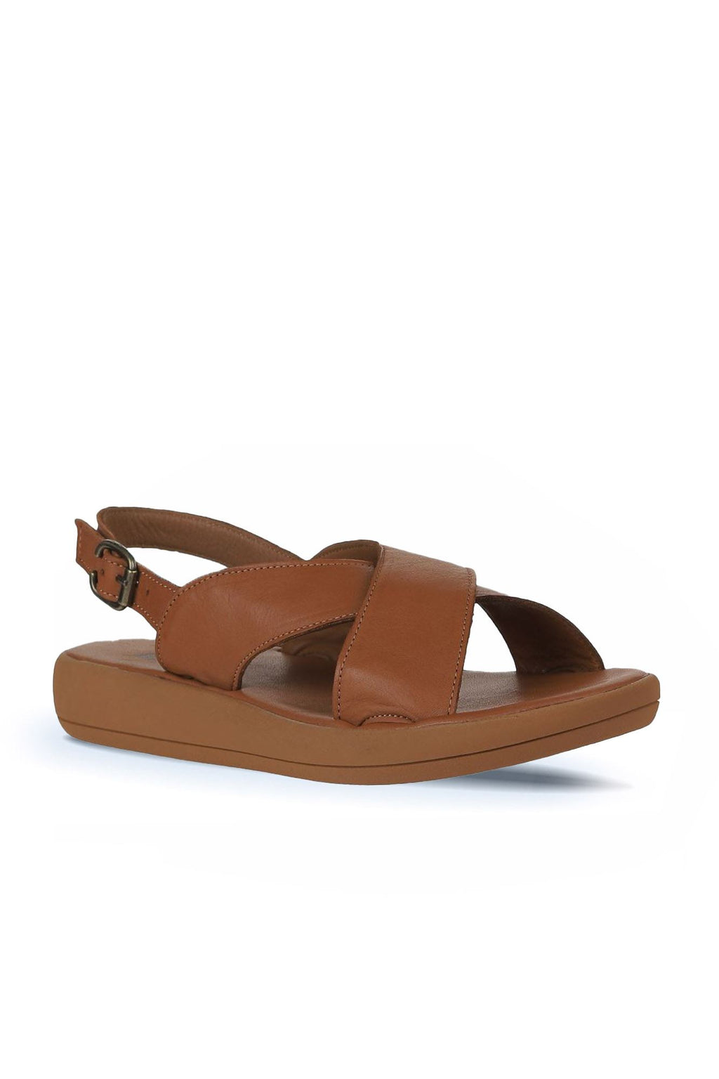Bueno Women's Leather Flat Sandal