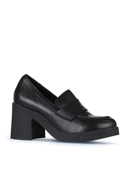 Chunky Heel Loafers