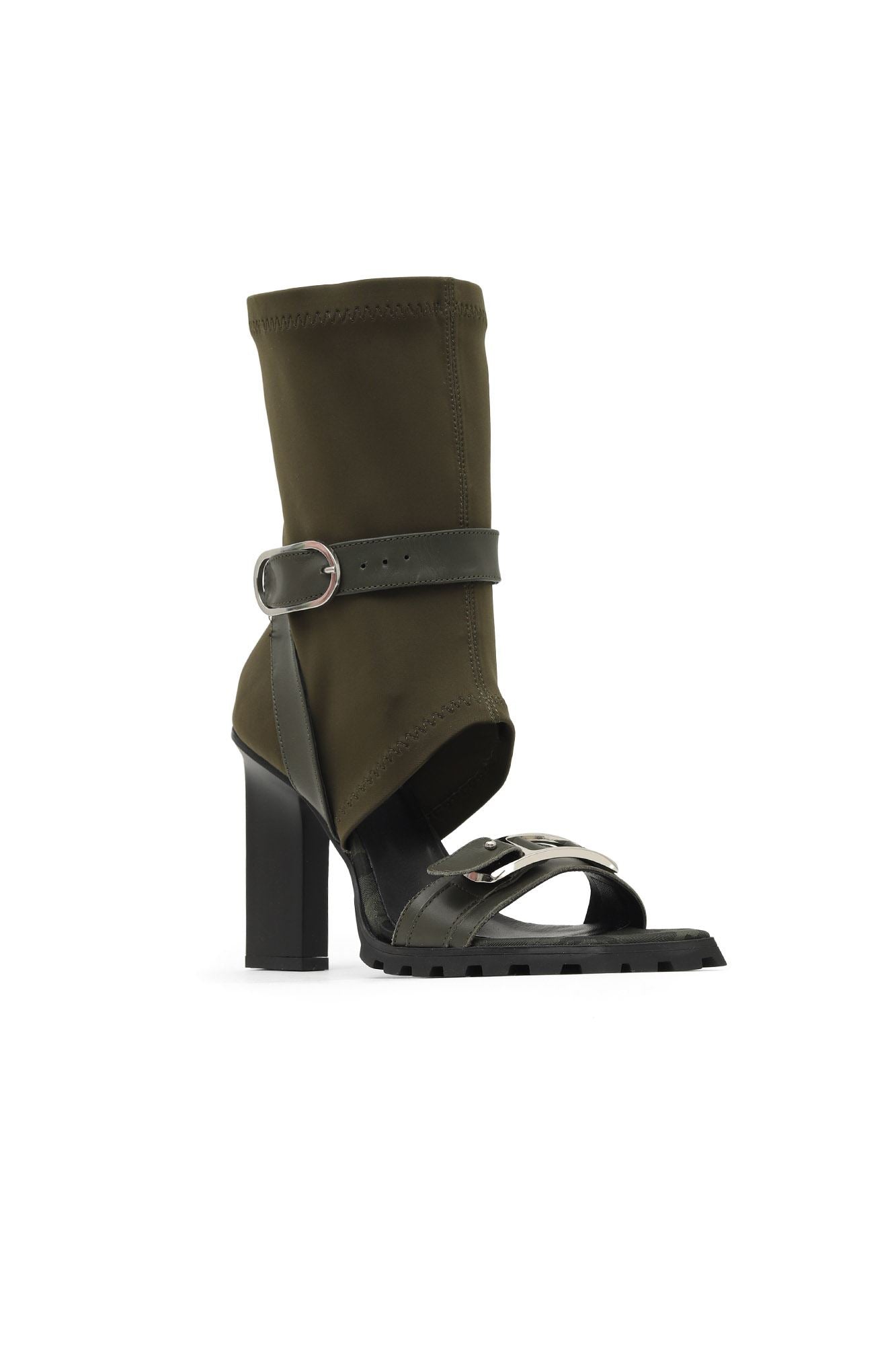 Bueno Women's Leather Heeled Sandal