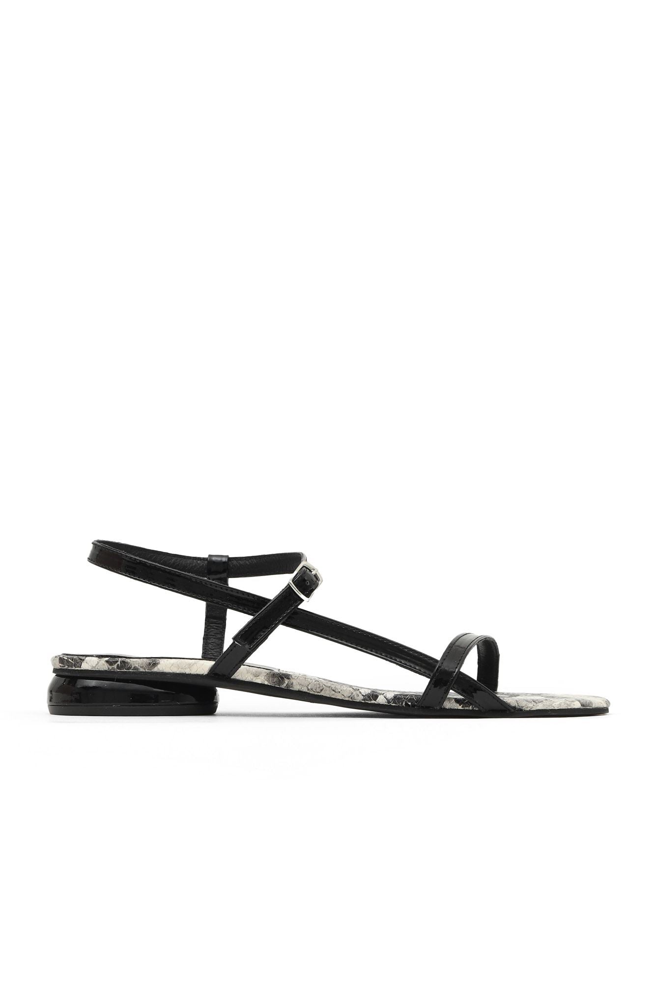 Bueno Women's Leather Low-Heel Sandal