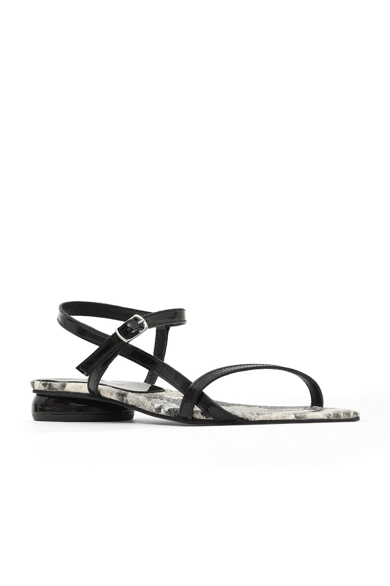 Bueno Women's Leather Low-Heel Sandal