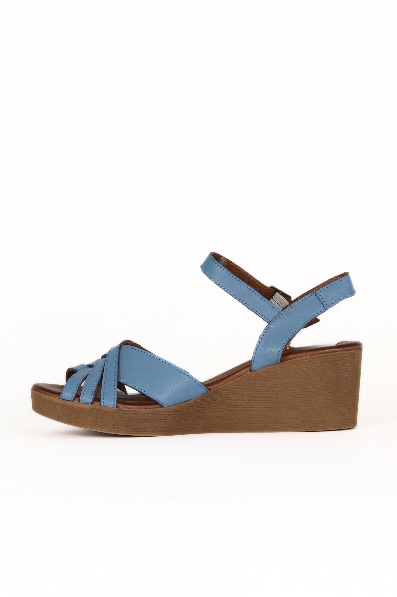 Bueno Women's Leather Wedge Sandal