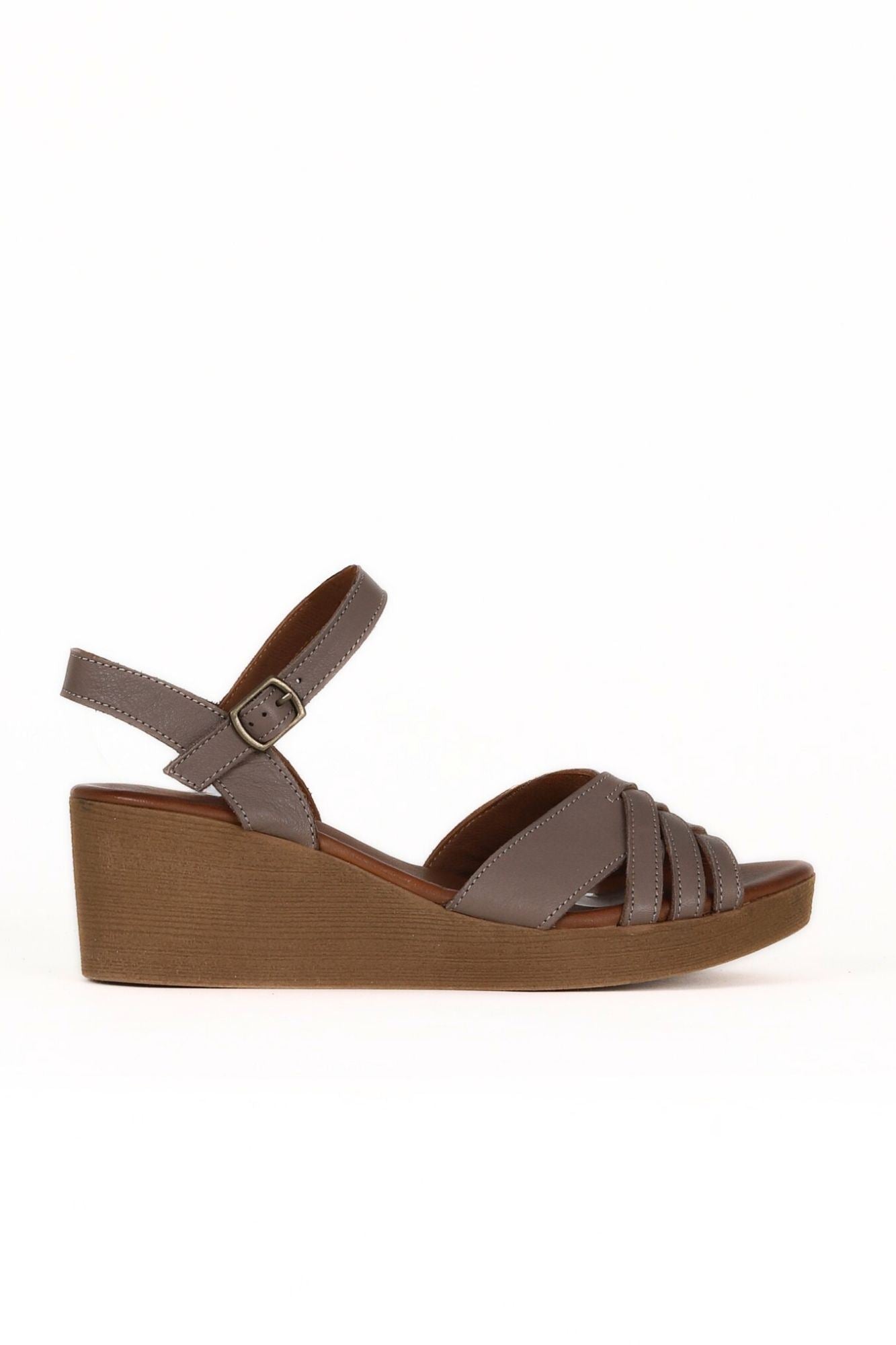 Bueno Women's Leather Wedge Sandal