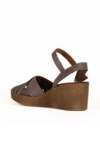 Bueno Women's Leather Wedge Sandal