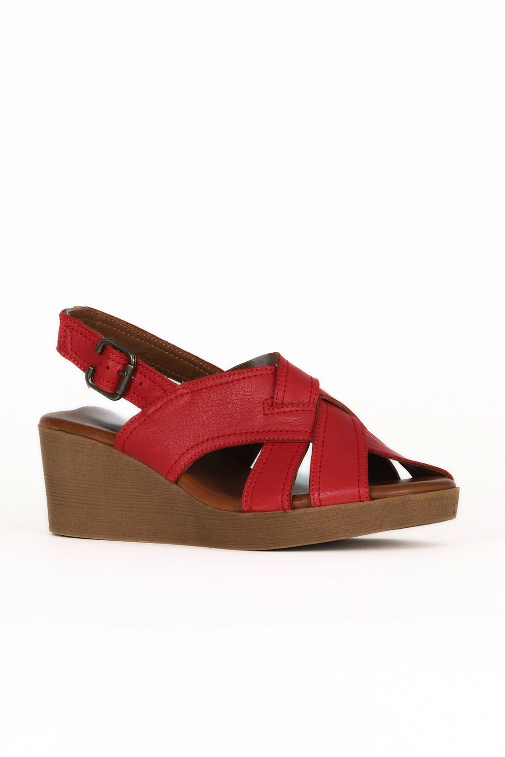 Bueno Women's Leather Wedge Sandal