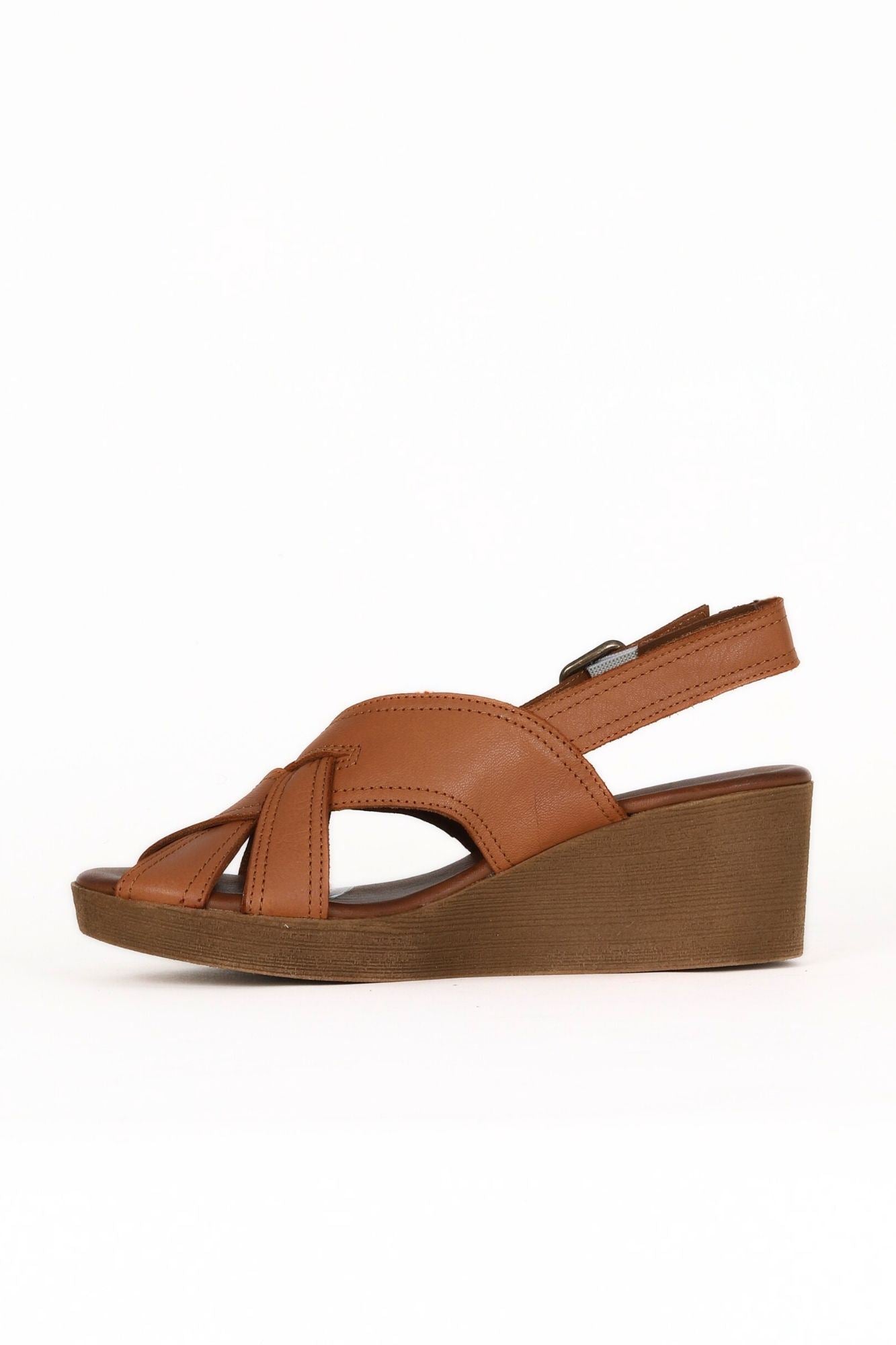 Bueno Women's Leather Wedge Sandal