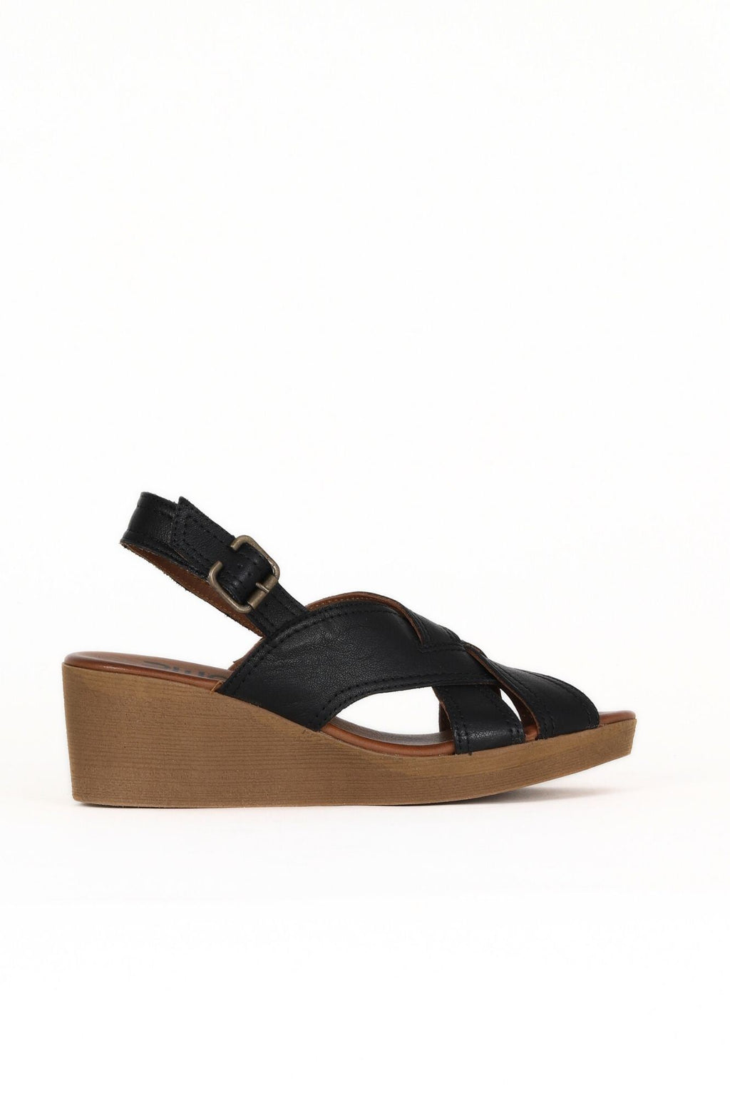 Bueno Women's Leather Wedge Sandal