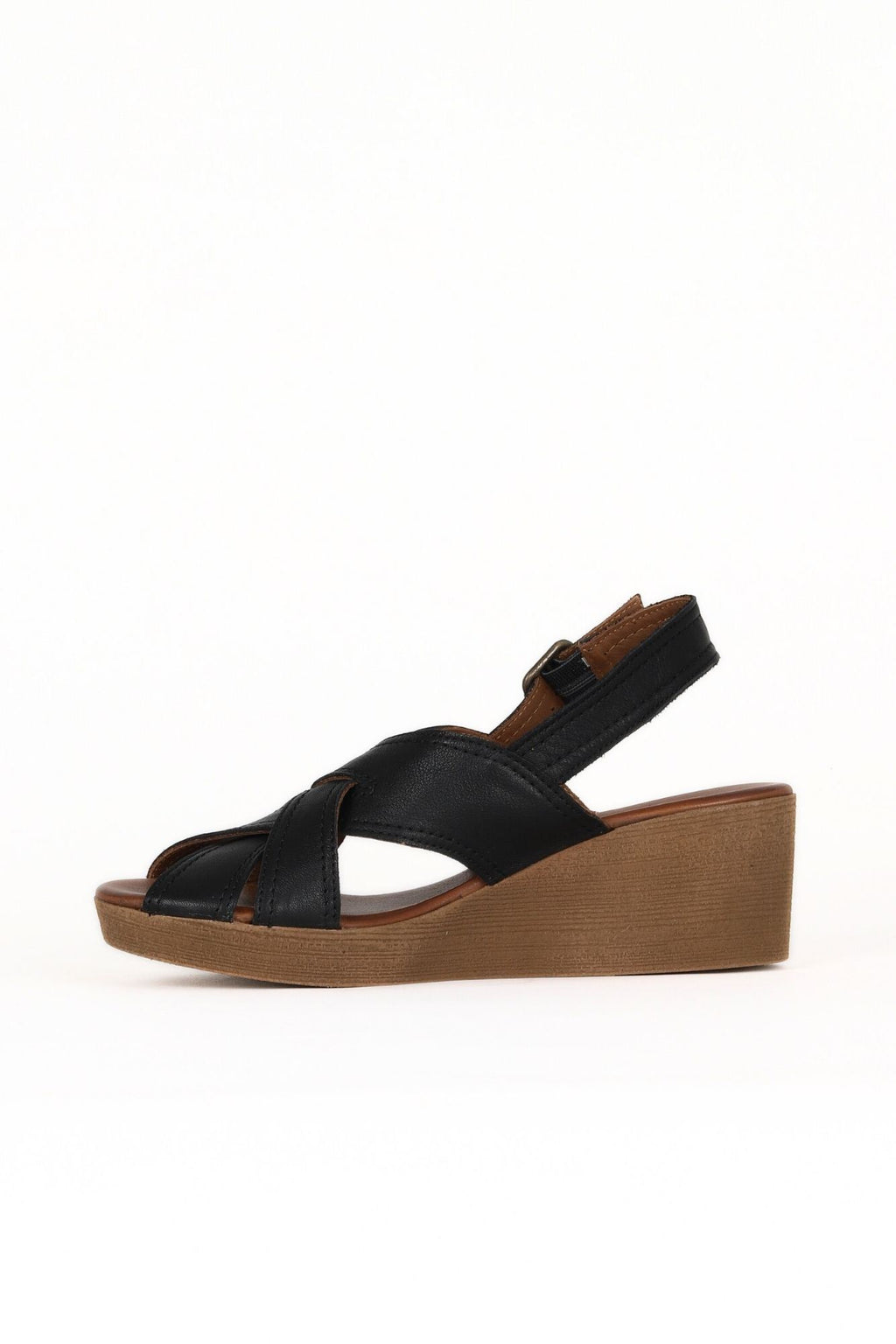 Bueno Women's Leather Wedge Sandal