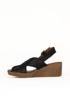 Bueno Women's Leather Wedge Sandal