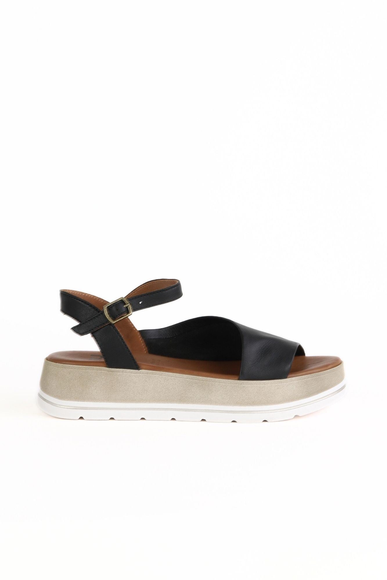 Bueno Women's Leather Flat Sandal