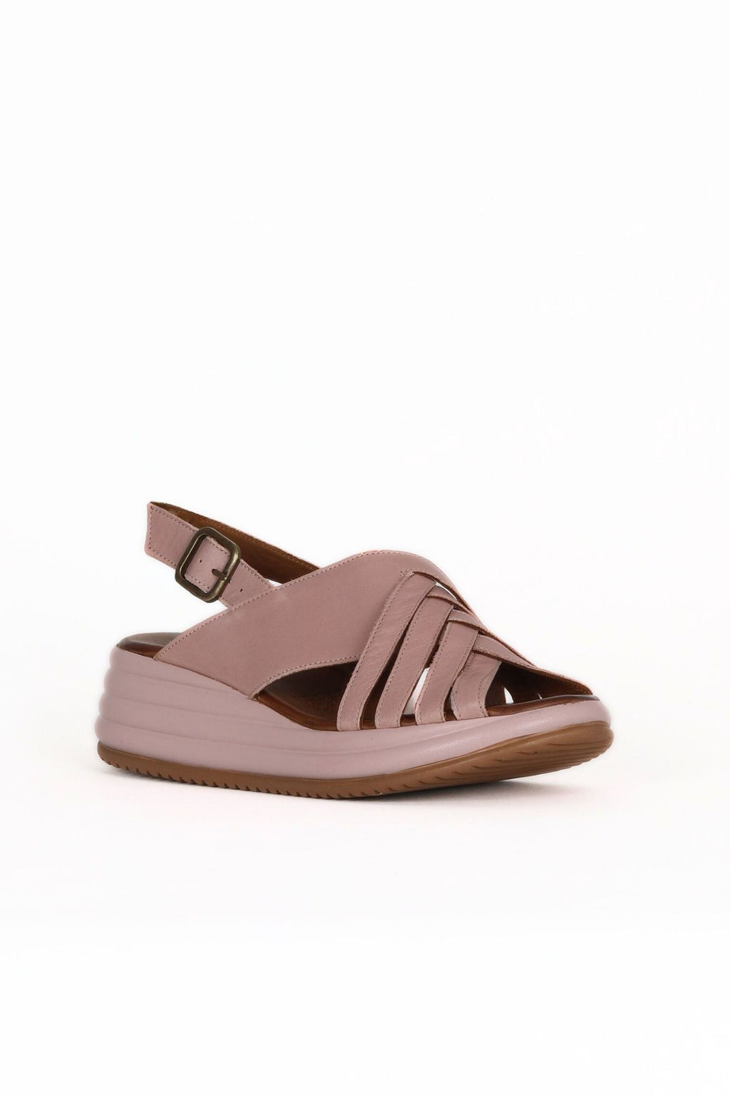 Bueno Women's Leather Wedge Sandal