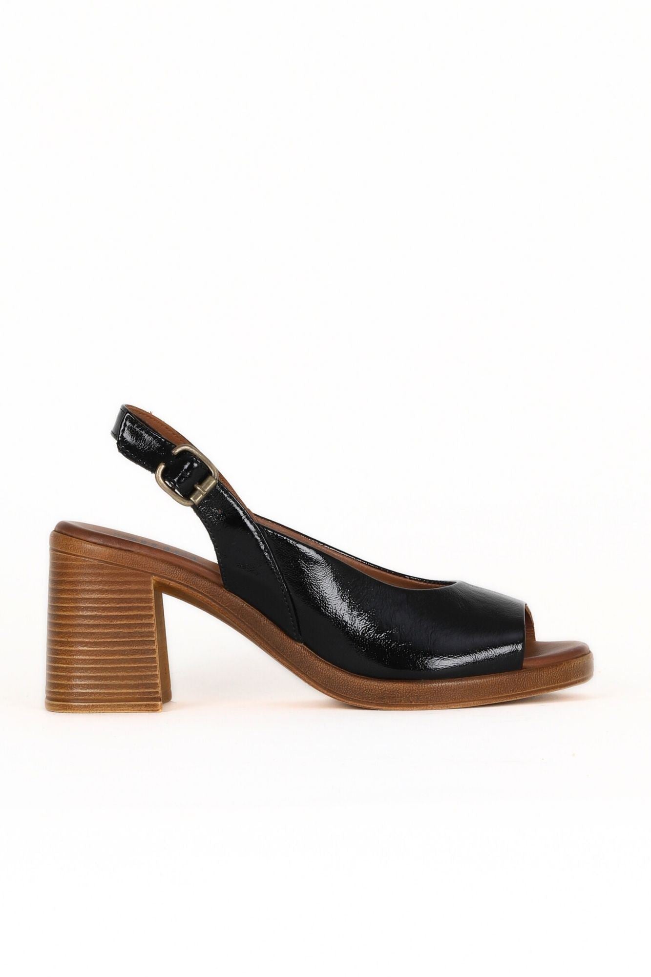 Bueno Women's Leather Heeled Sandal