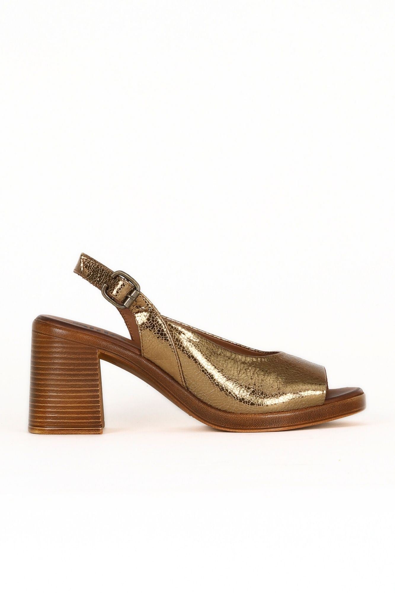 Bueno Women's Leather Heeled Sandal