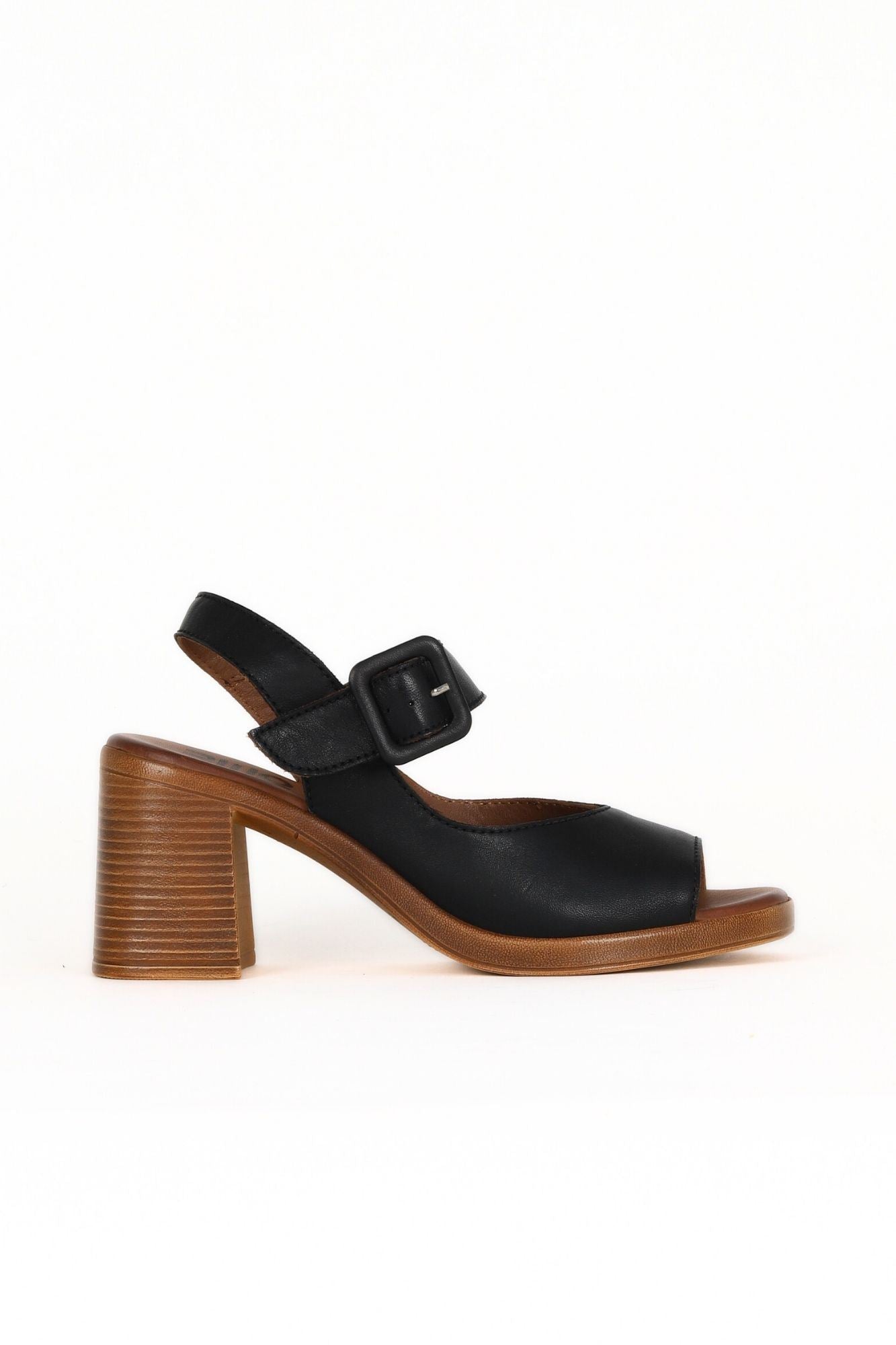 Bueno Women's Leather Heeled Sandal