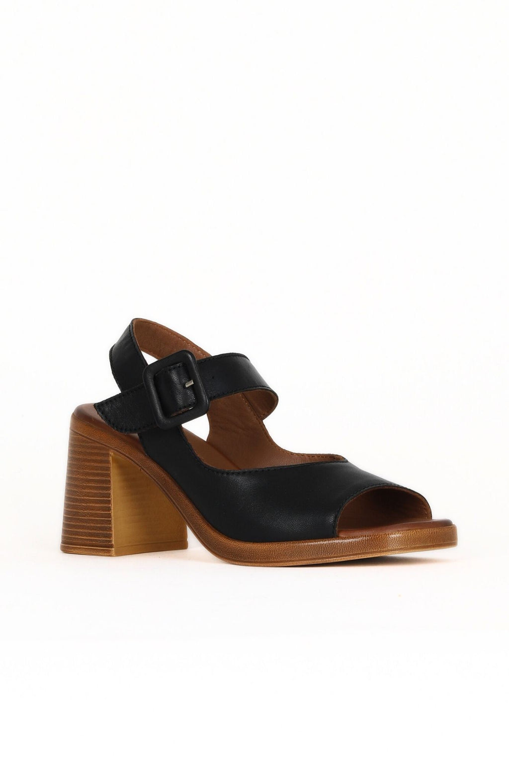 Bueno Women's Leather Heeled Sandal