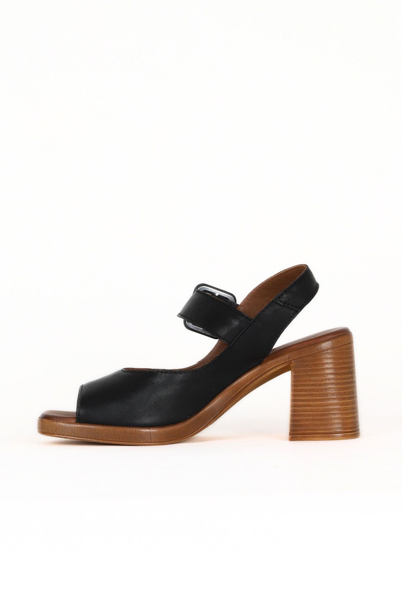 Bueno Women's Leather Heeled Sandal