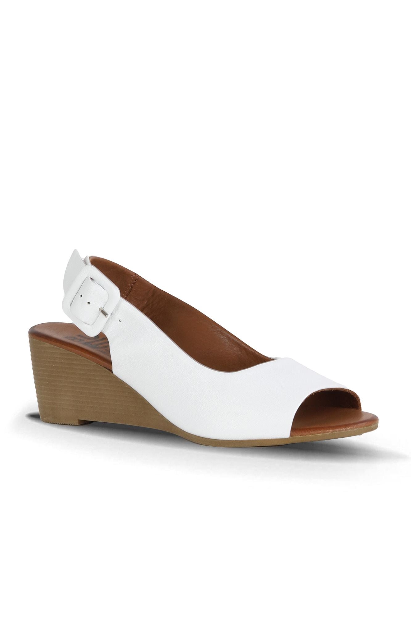 Bueno Women's Leather Wedge Sandal