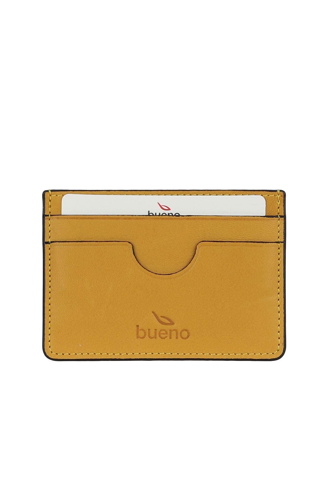 Bueno Unisex Leather Card Holder
