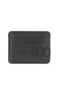 Bueno unisex Strap Closure Card Holder in black