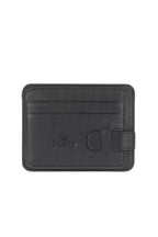 Bueno unisex Strap Closure Card Holder in black
