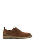 Bueno 's Classic Derby Shoe in tan suede
