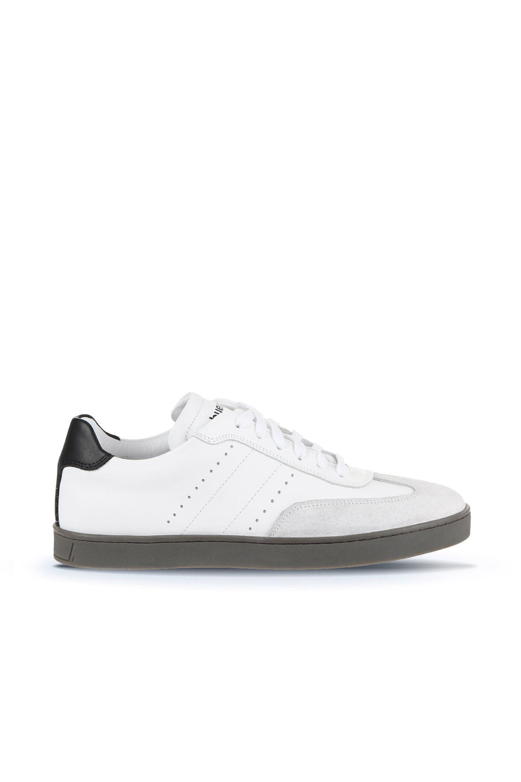 Bueno men's  in white black leather
