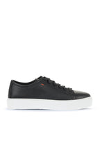 Bueno 's Minimal Court Sneakers in salmon pebbled leather