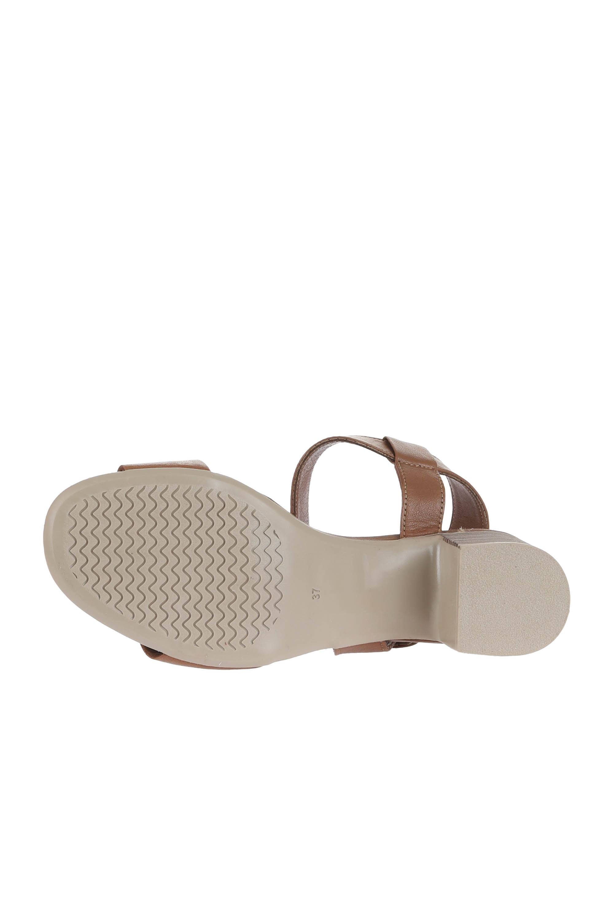 Bueno Women's Leather Heeled Sandal