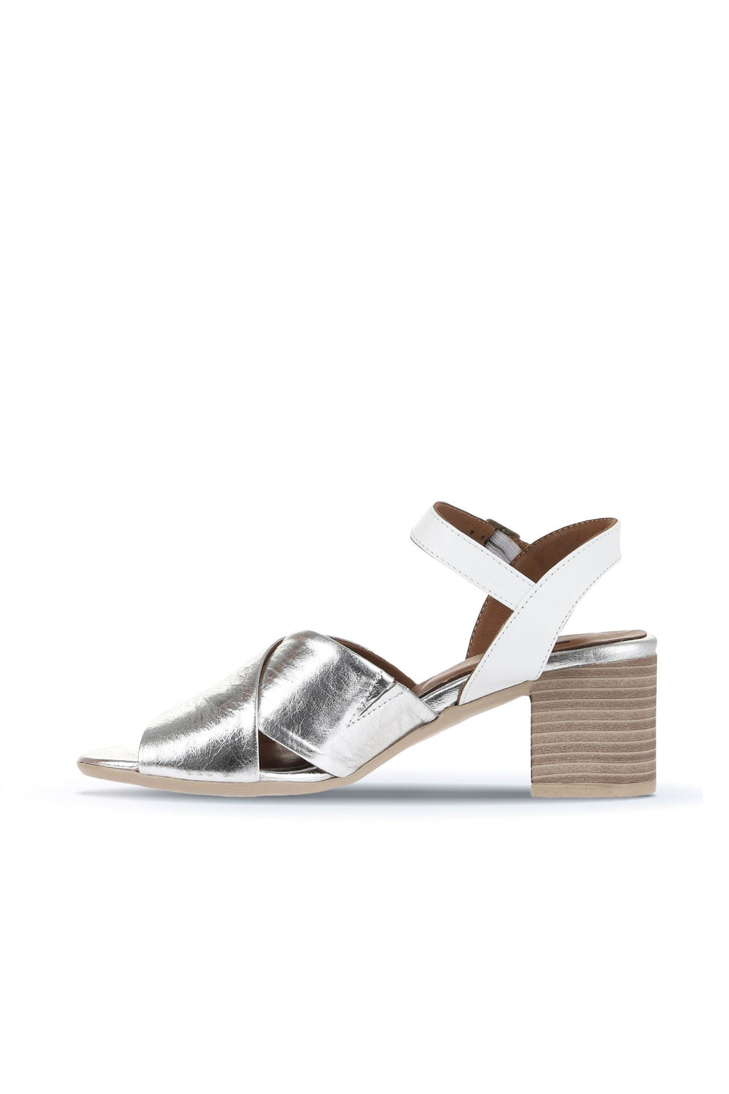 Bueno Women's Leather Heeled Sandal