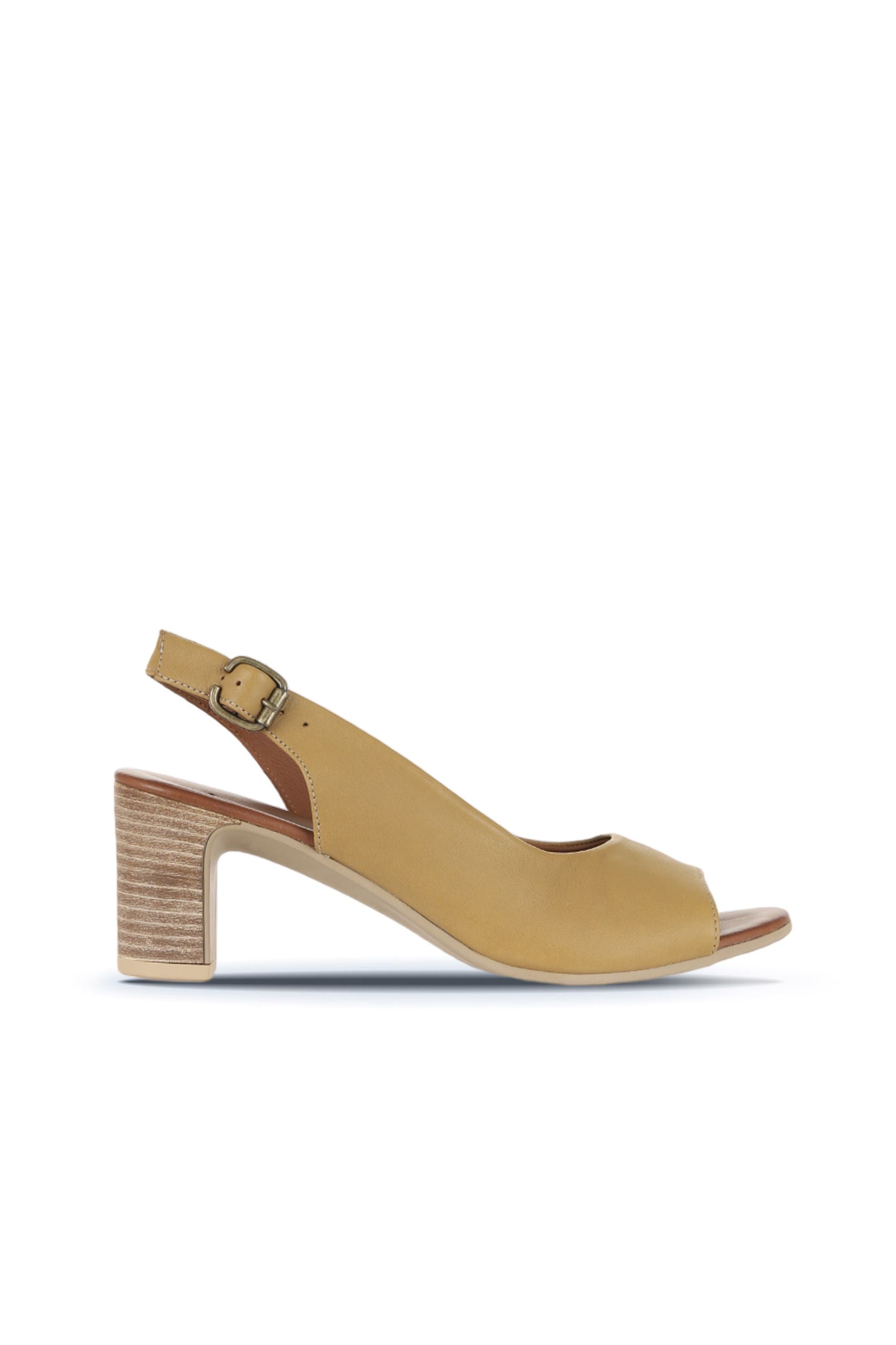 Bueno Women's Leather Heeled Sandal