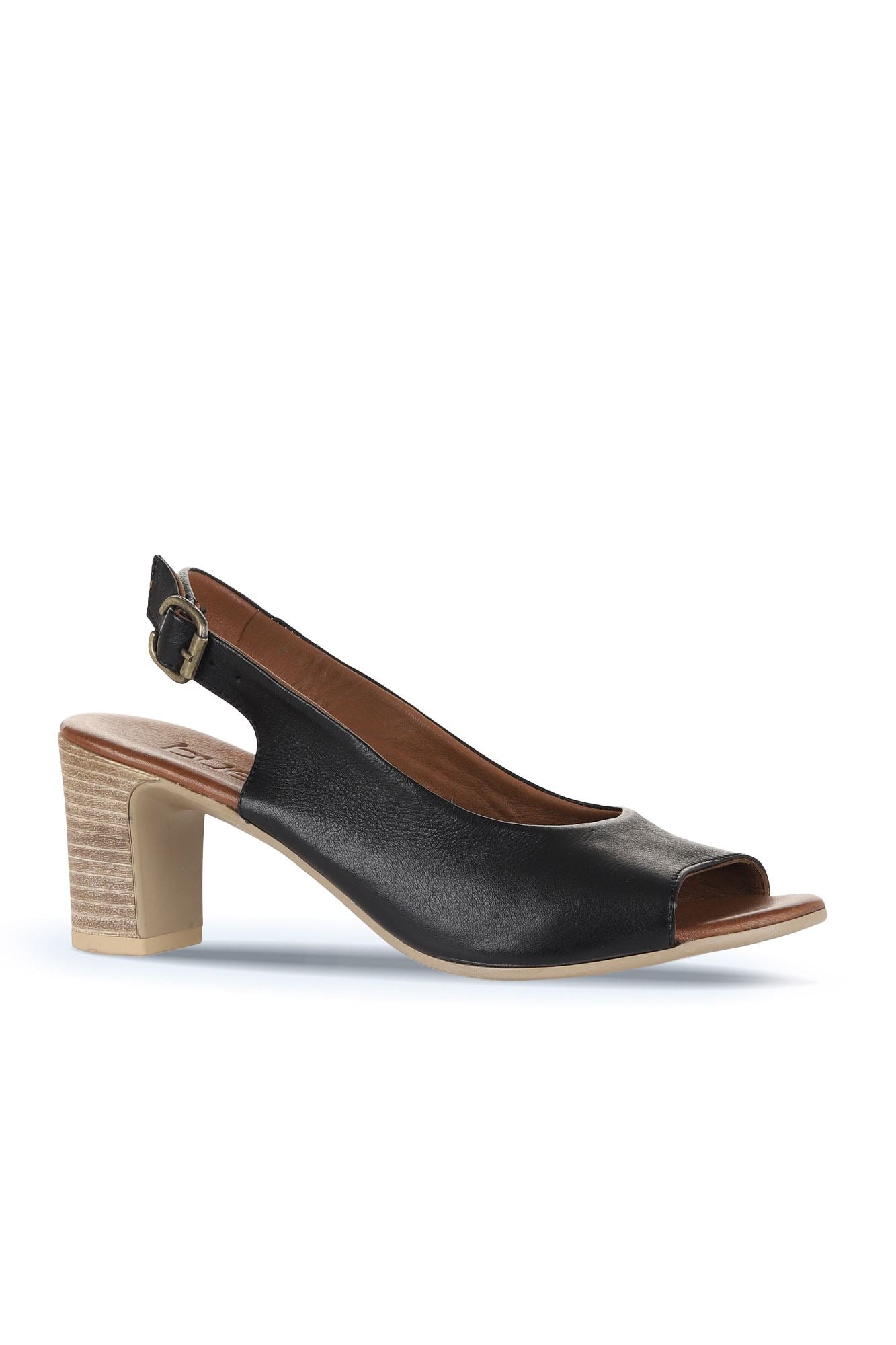 Bueno Women's Leather Heeled Sandal