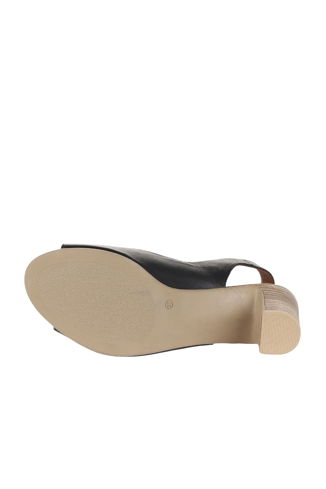 Bueno Women's Leather Heeled Sandal