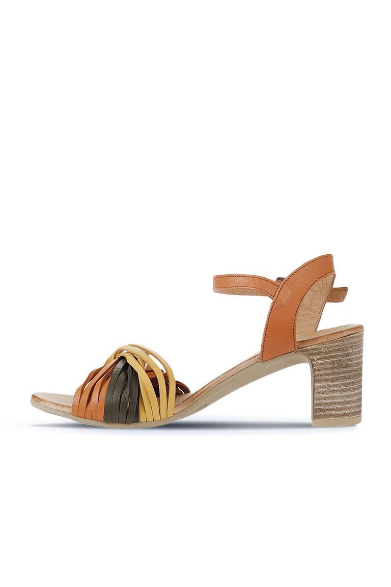 Bueno Women's Leather Heeled Sandal