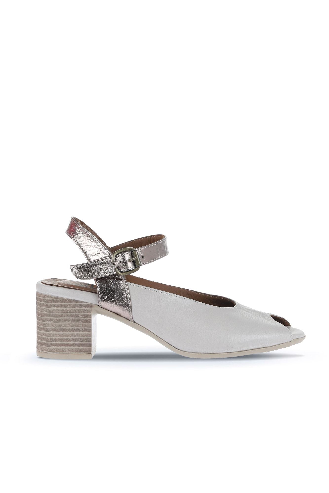 Bueno Women's Leather Heeled Sandal