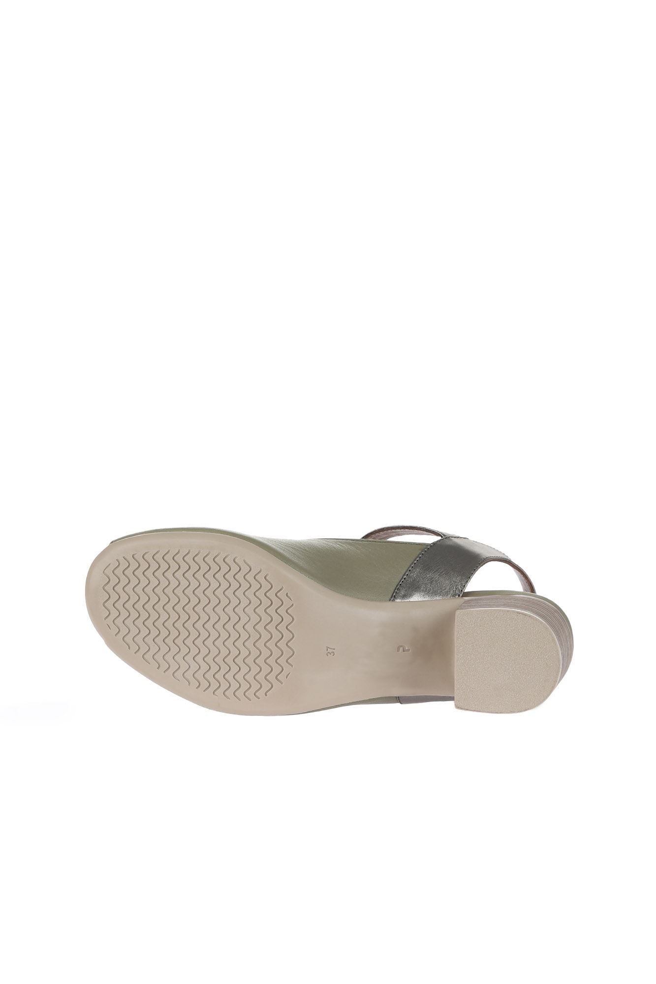 Bueno Women's Leather Heeled Sandal