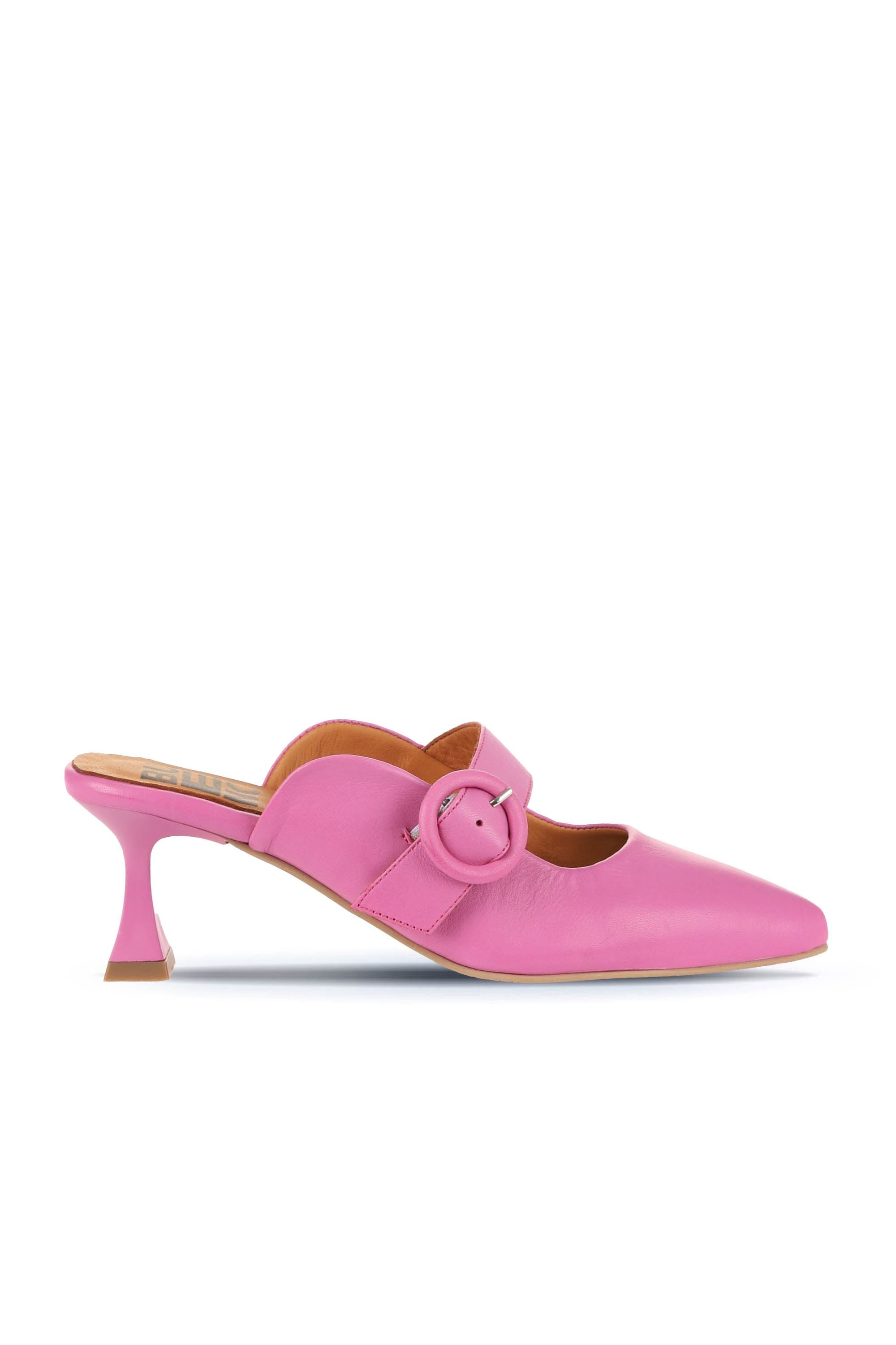 Bueno Women's Leather Heeled Slipper