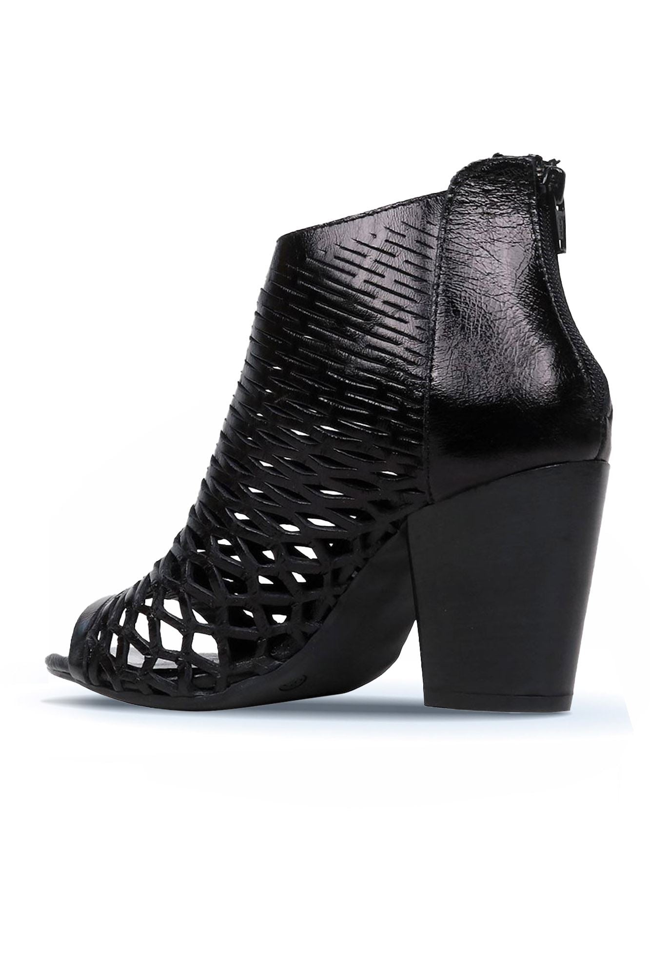 Bueno Women's Leather Heeled Sandal