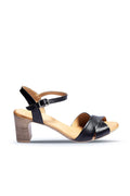 Bueno Women's Leather Heeled Sandal
