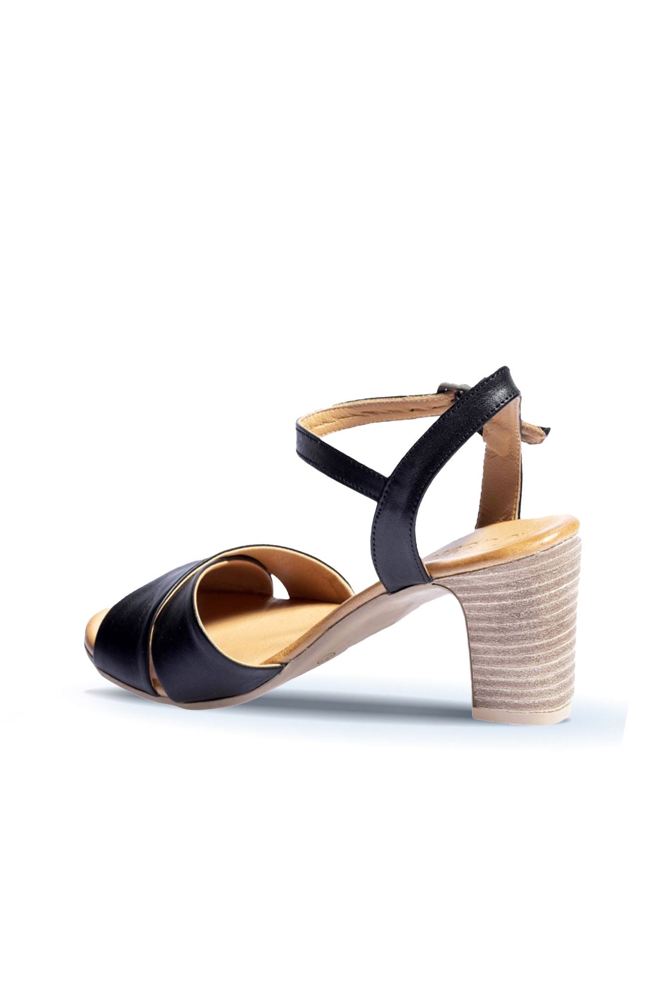 Bueno Women's Leather Heeled Sandal