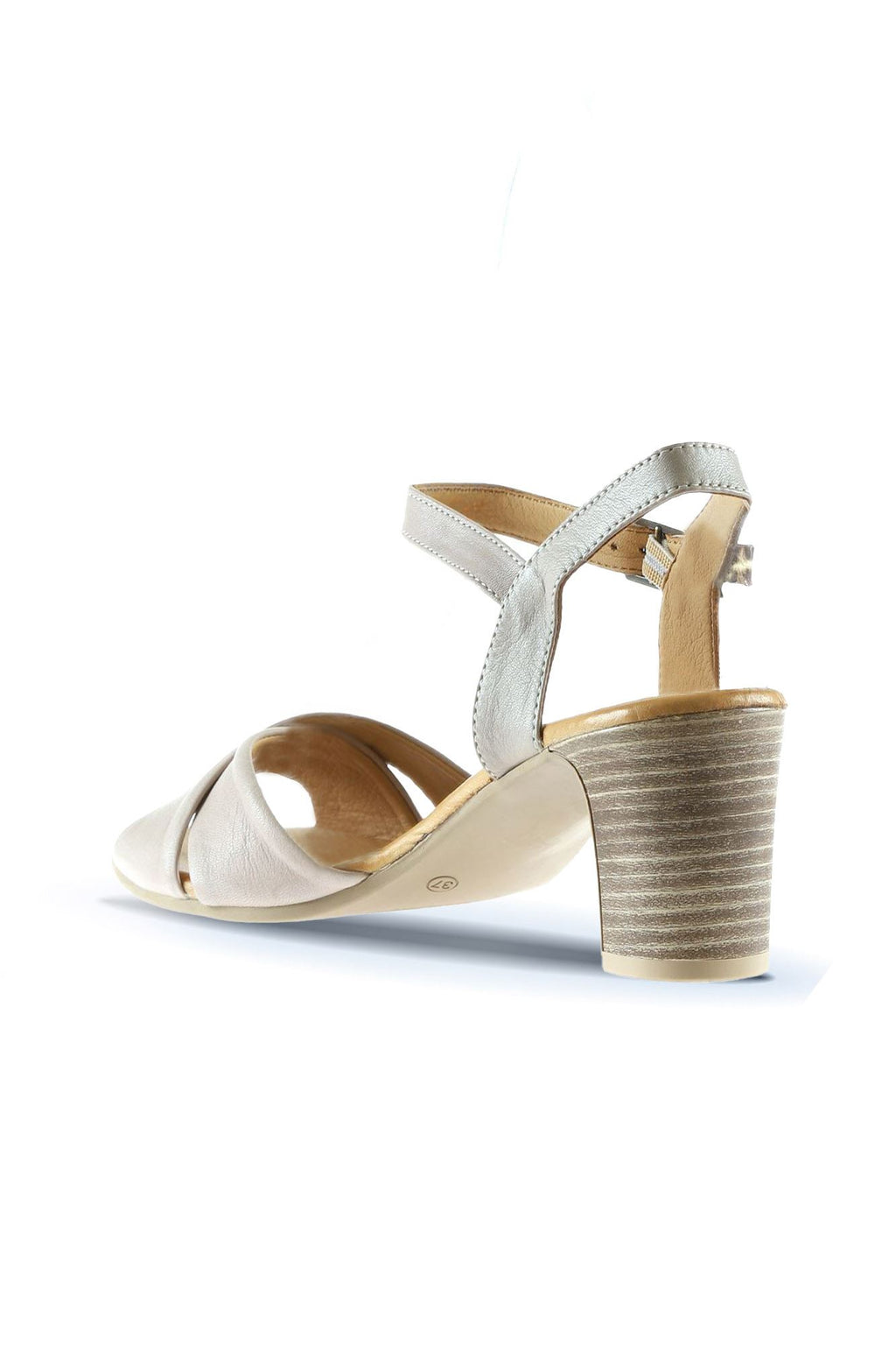 Bueno Women's Leather Heeled Sandal