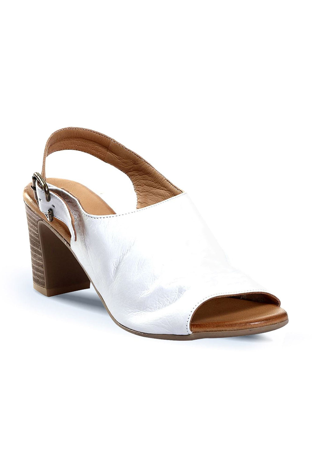 Bueno Women's Leather Heeled Sandal