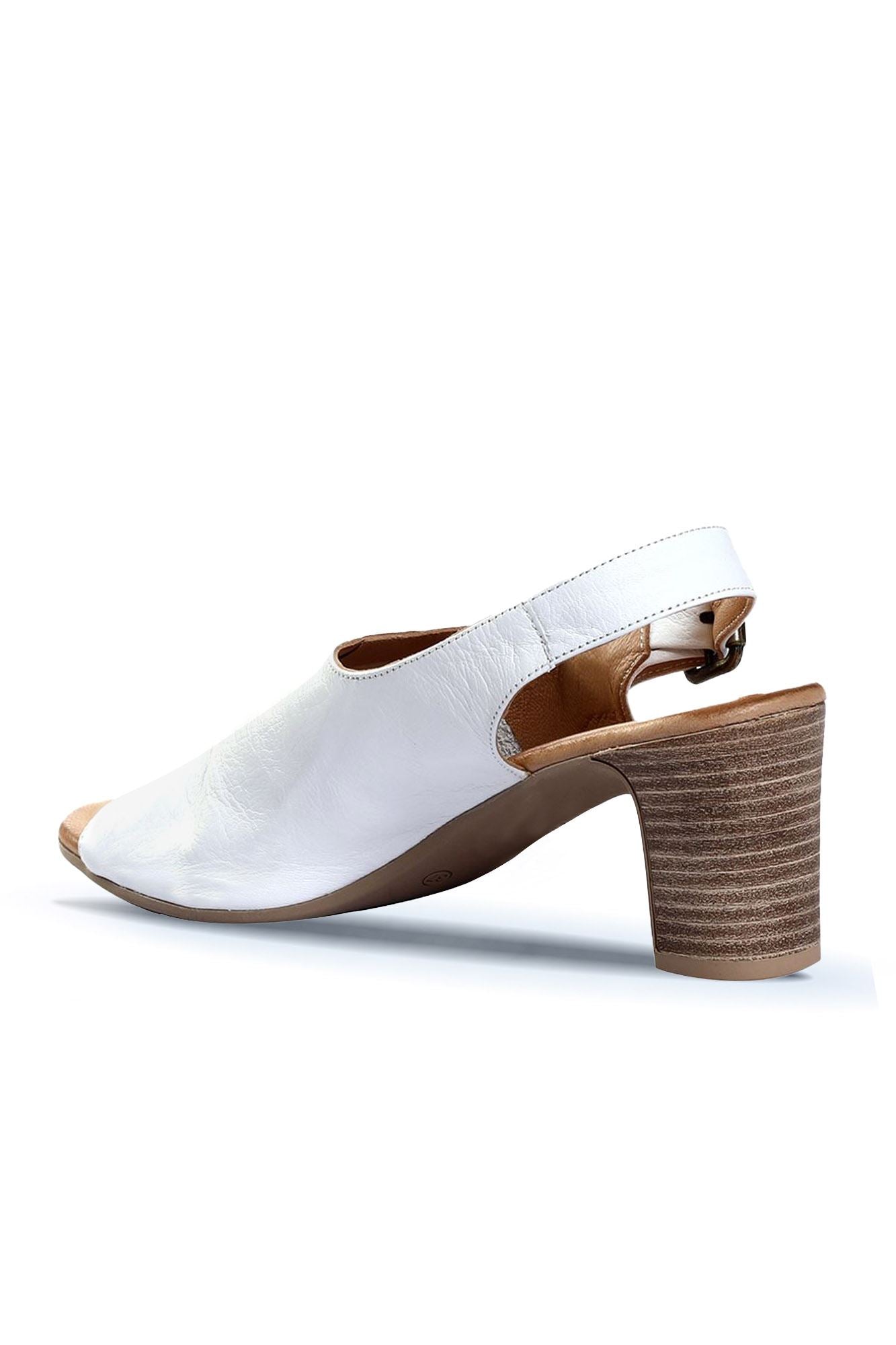 Bueno Women's Leather Heeled Sandal